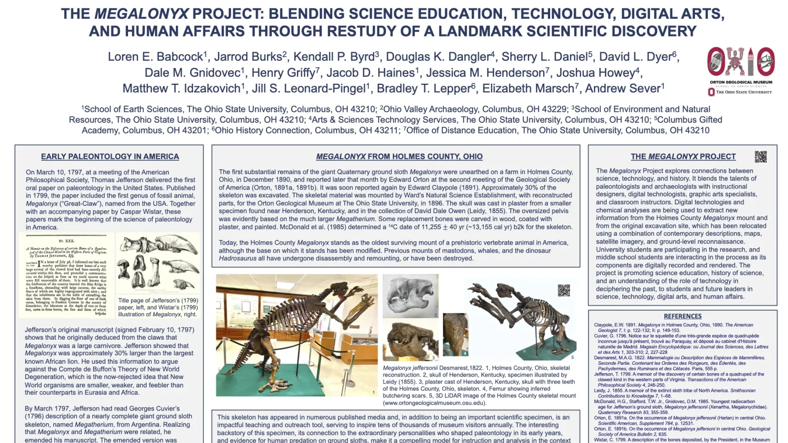 The Megalonyx Project poster 2023