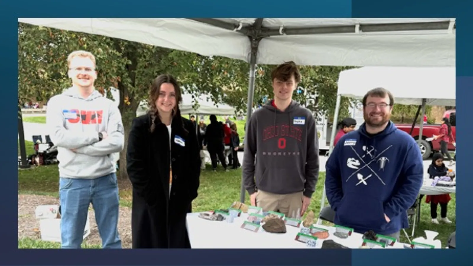 Students at Orton Museum's WestFest tent 2025