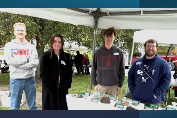 Students at Orton Museum's WestFest tent 2025