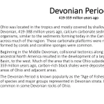 Ohio's Fossil Record - Devonian text