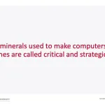 Critical and strategic minerals