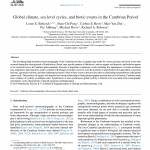 Cambrian climate, sea level, biotic changes