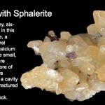 Calcite with sphalerite